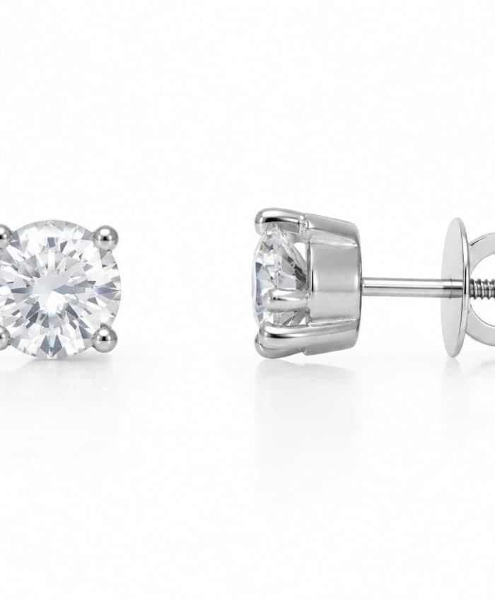 925 Sterling Silver Eternal Solitaire Studs