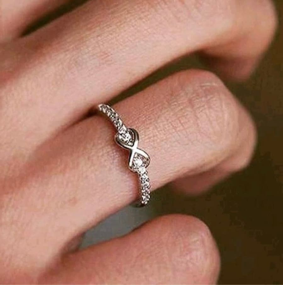 925 Sterling Silver Infinity Stone Ring – 925 sterling silver jewellery by SIVAAH