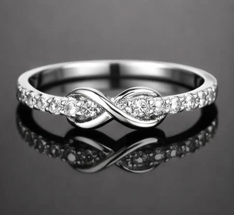 925 Sterling Silver Infinity Stone Ring – 925 sterling silver jewellery by SIVAAH