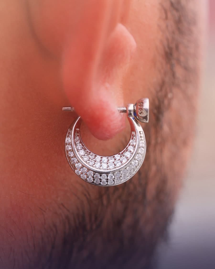 925 Sterling Silver Men Kundal – 925 sterling silver jewellery by SIVAAH