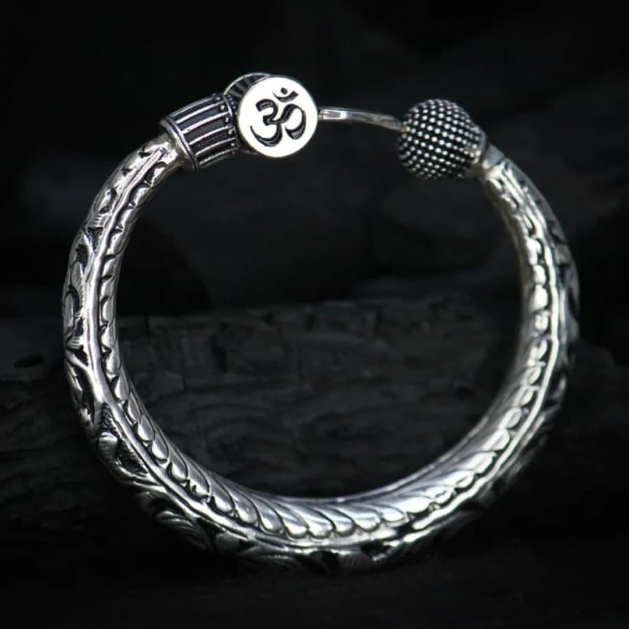 925 Sterling Silver Mahadev Trishul Kada – 925 sterling silver jewellery by SIVAAH