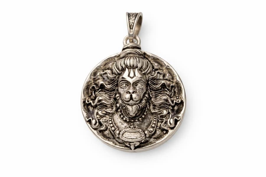 925 Sterling Silver Hanuman Ji Face Locket – 925 sterling silver jewellery by SIVAAH