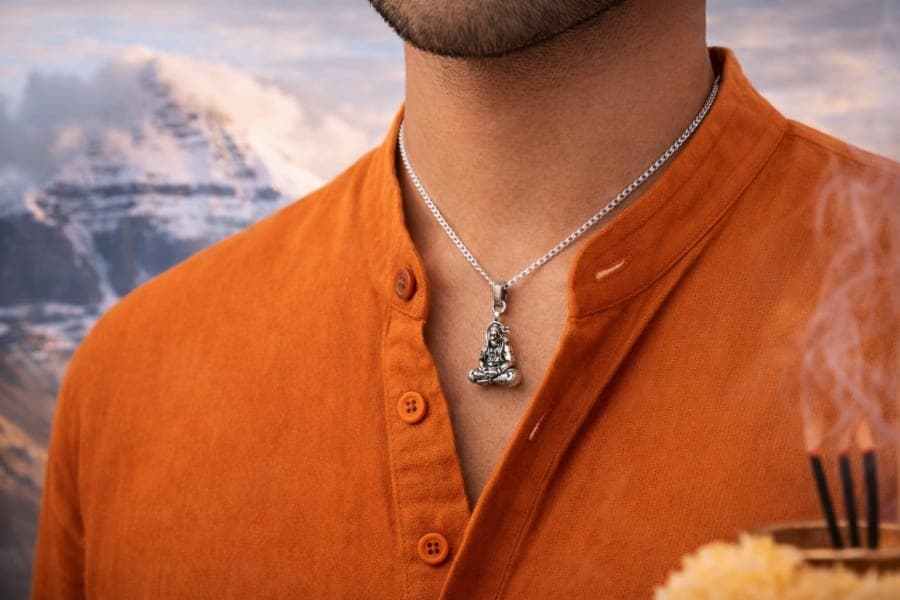 925 Sterling Silver Sitting Hanuman Ji Locket – 925 sterling silver jewellery by SIVAAH