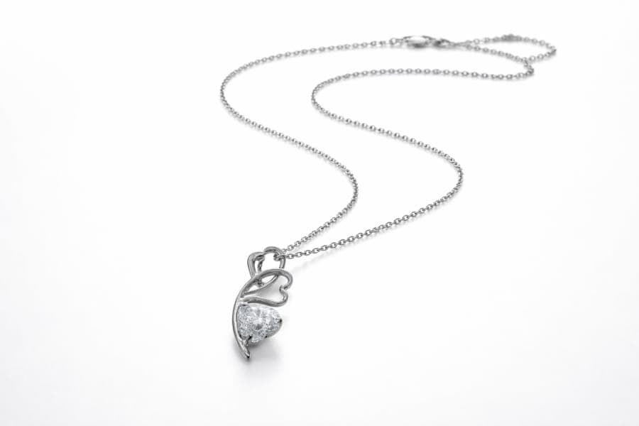 925 Sterling Silver Intertwined Double Heart Pendant – 925 sterling silver jewellery by SIVAAH