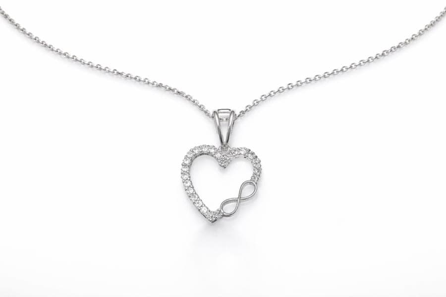 925 Sterling Silver Infinite Love Heart Pendant – 925 sterling silver jewellery by SIVAAH