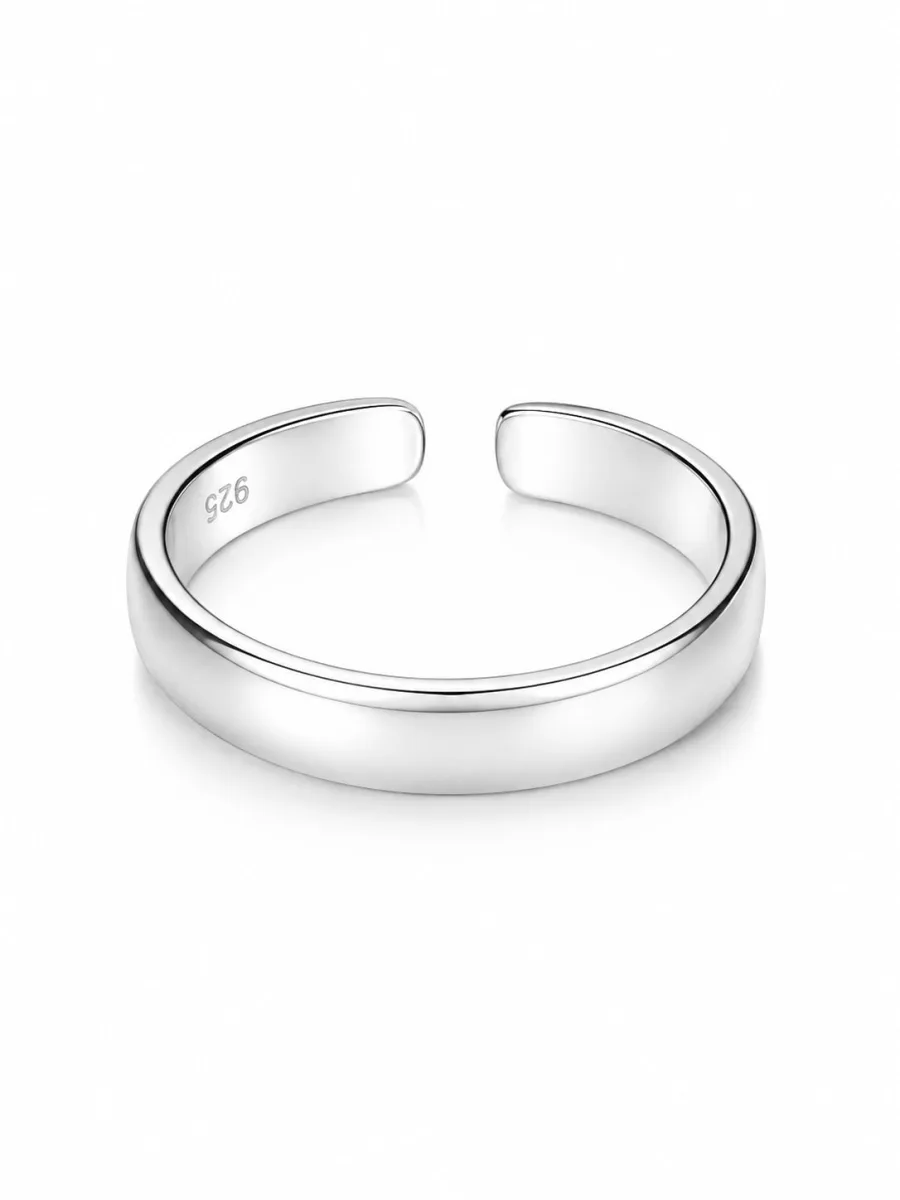 925 Silver Classic Plain Challa Ring – 925 sterling silver jewellery by SIVAAH